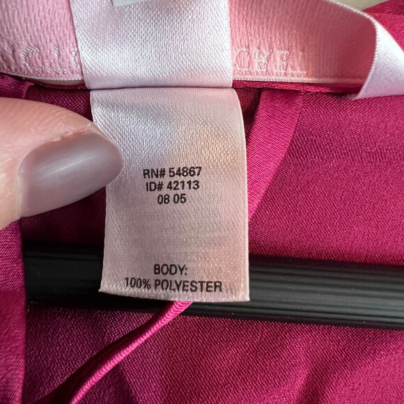 VTG Victorias Secret Angels Robe Womens OS Pink Satin Kimono Glam Lounge Y2K - Picture 12 of 15